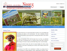 Tablet Screenshot of nisargtours.net